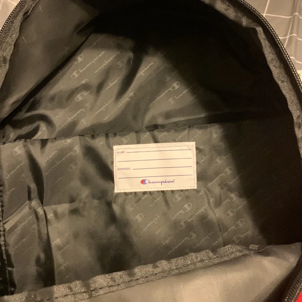 Champion Core Unisex Red and Black Backpack